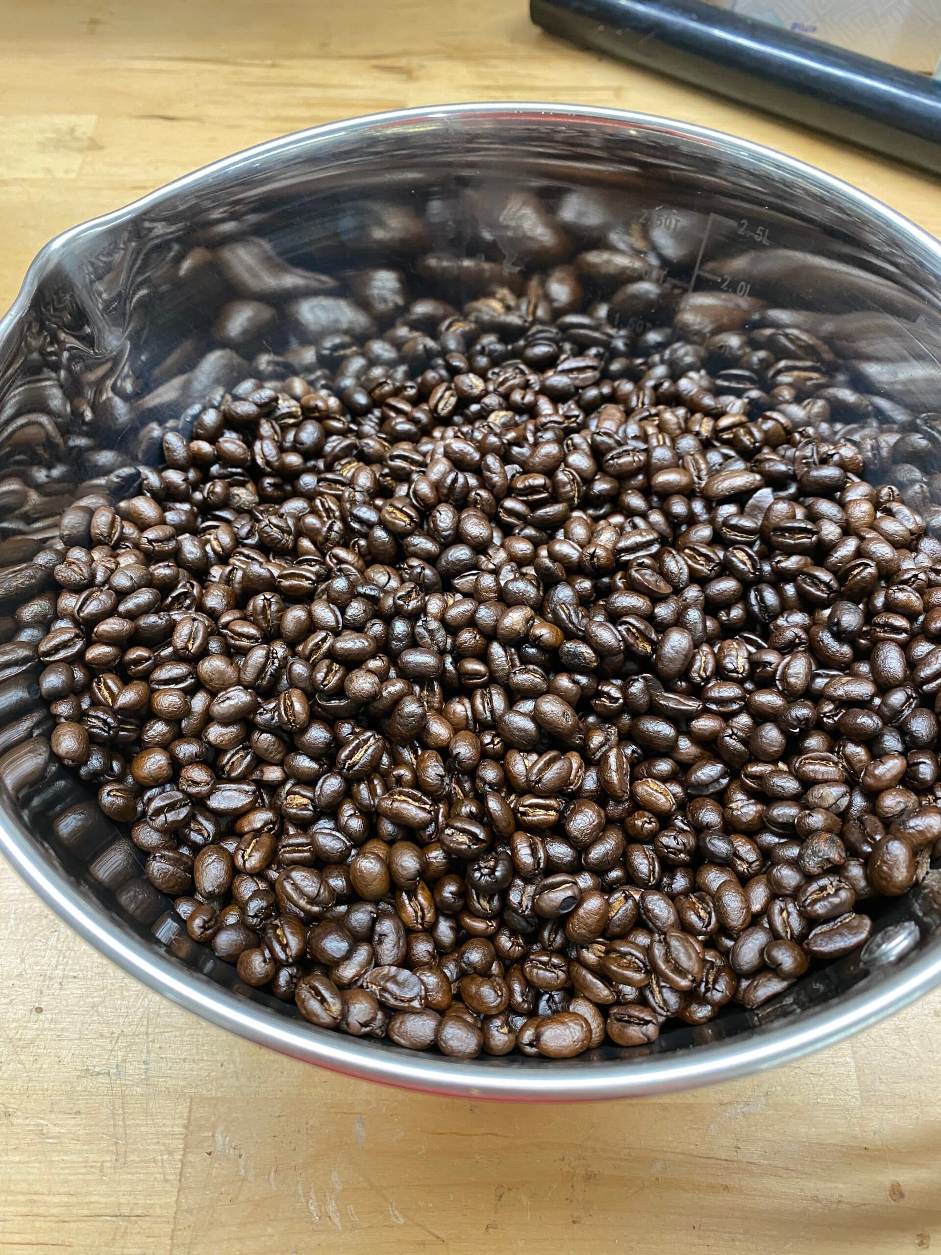 Fresh roasted coffee beans